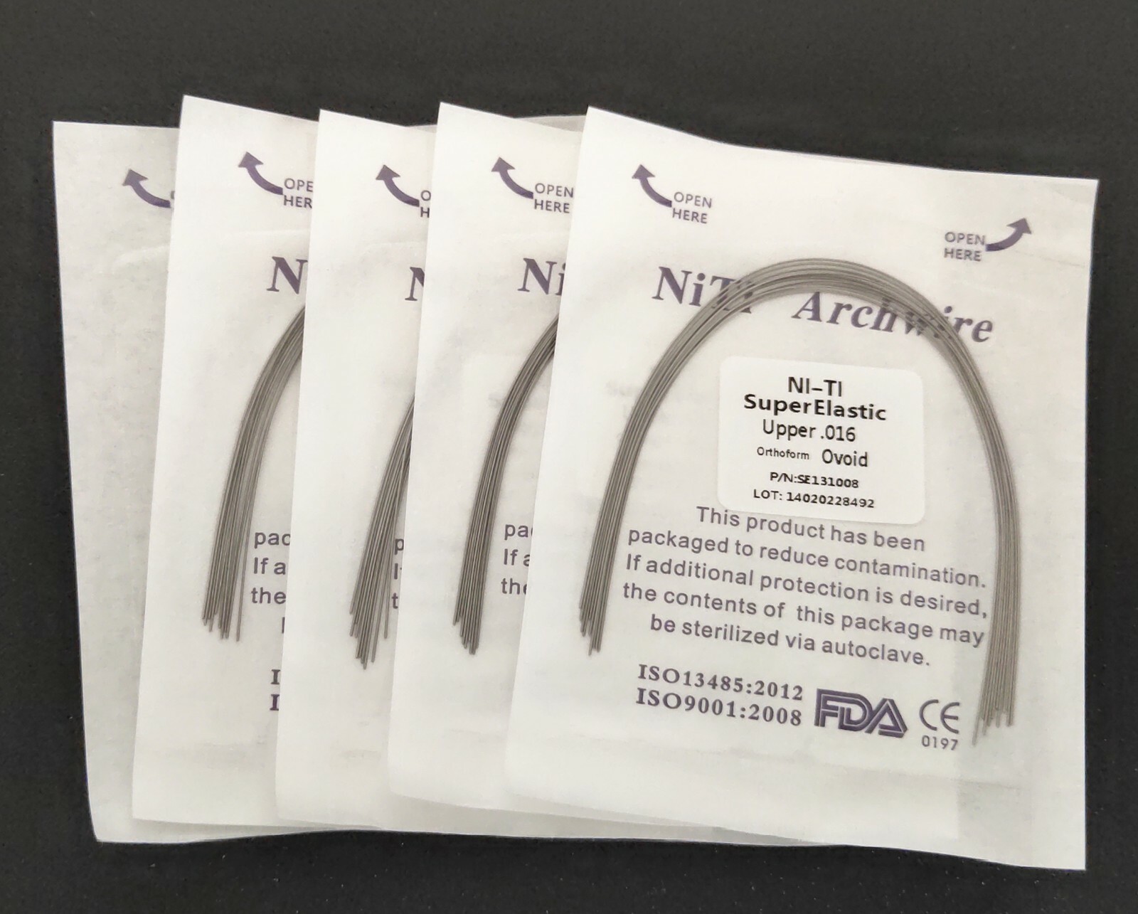 20 Packs Round Ovoid Super Elastic Niti Arch Wires Ortho Bows 10pcs/pack