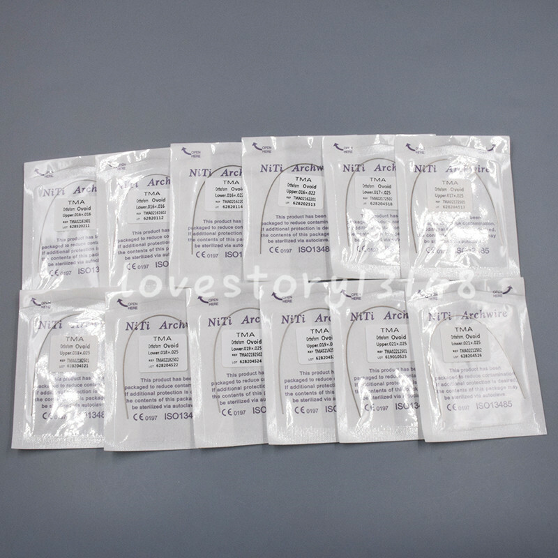 10 Packs Dental Orthodontic Beta Titanium Molybdenum Alloy Arch Wire Rectangular