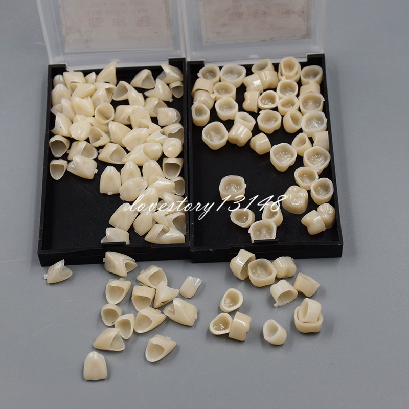 Utility Dental Oral Temporary Crown Veneers Teeth Crown Resin Tooth 1 Box 50 Pcs