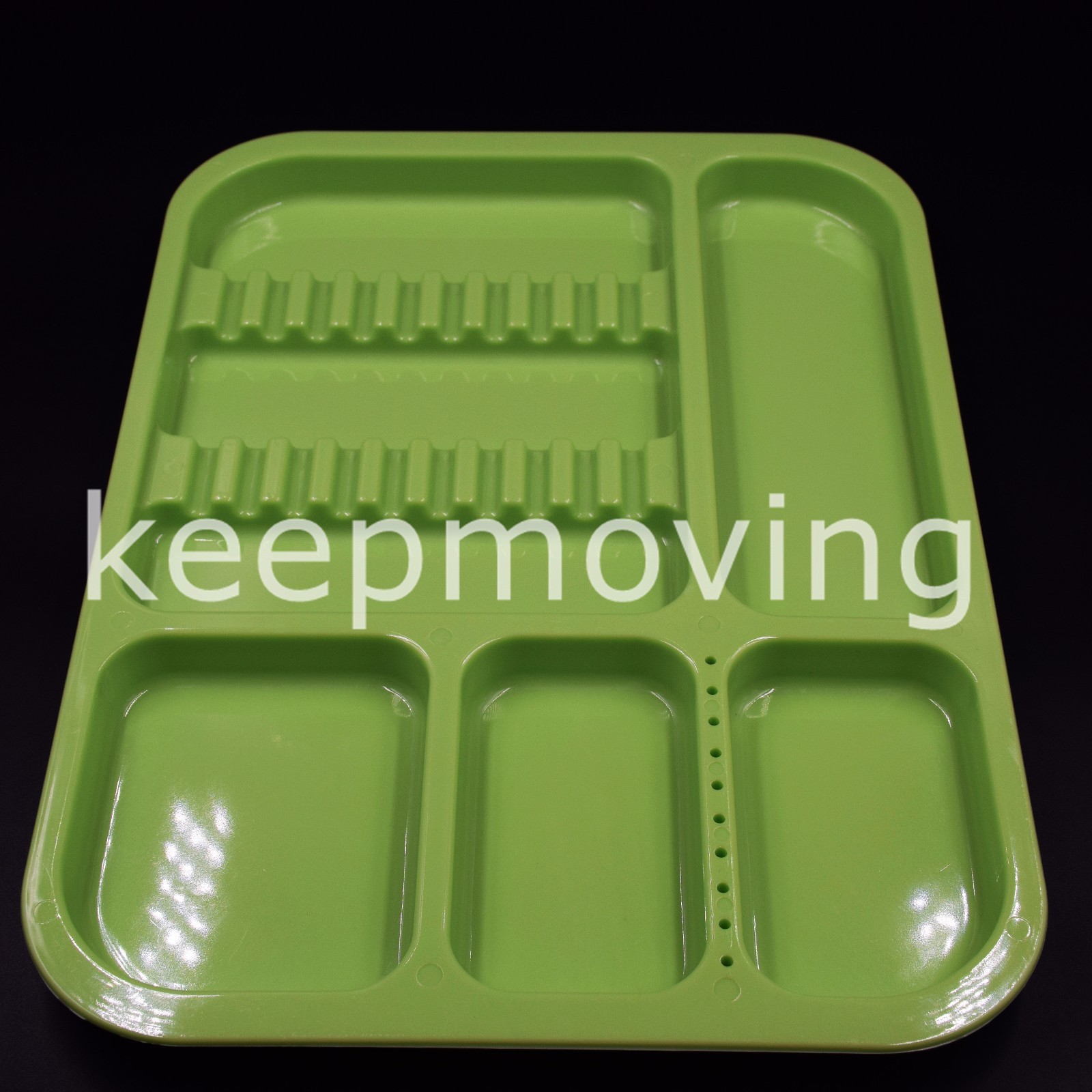 Dental Separate Divided Tray Plastic Autoclavable 135°C +10 Drilled Hole 5 Color