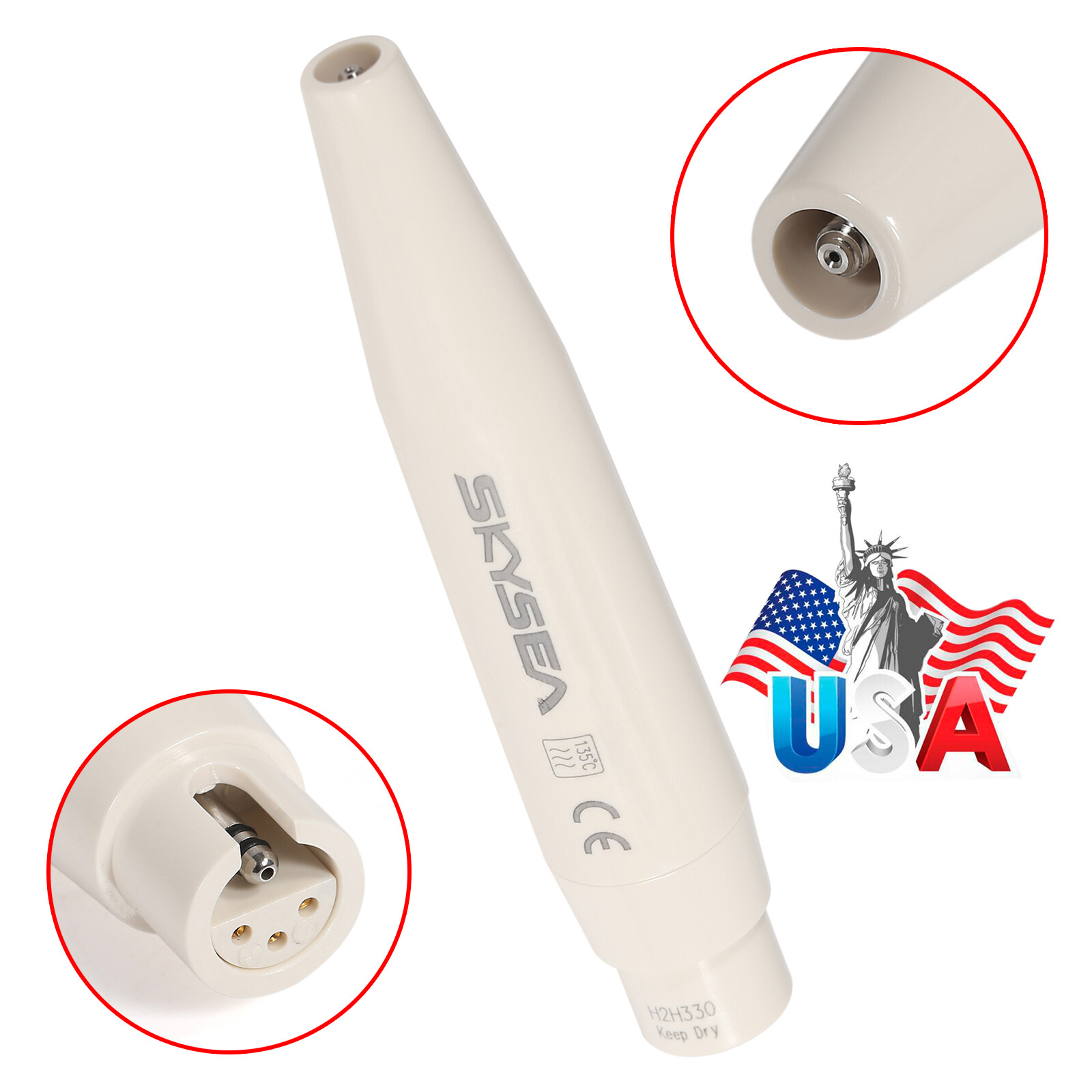 SKYSEA Dental Ultrasonic Piezo Scaler Handpiece fit For DTE SATELEC 135°C