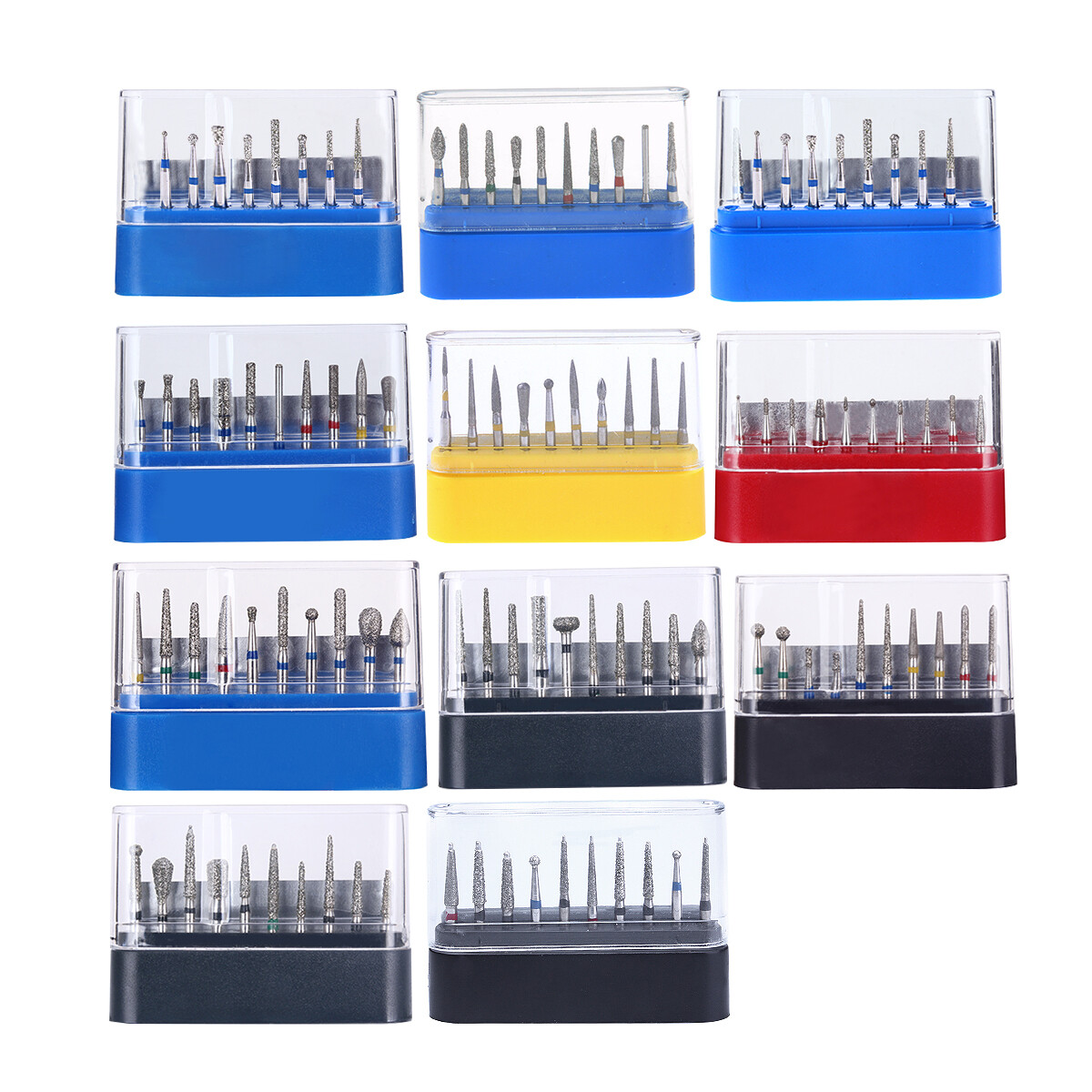 AZDENT Dental FG Diamond Burs Composite/Polishing Kit for High Speed Handpiece