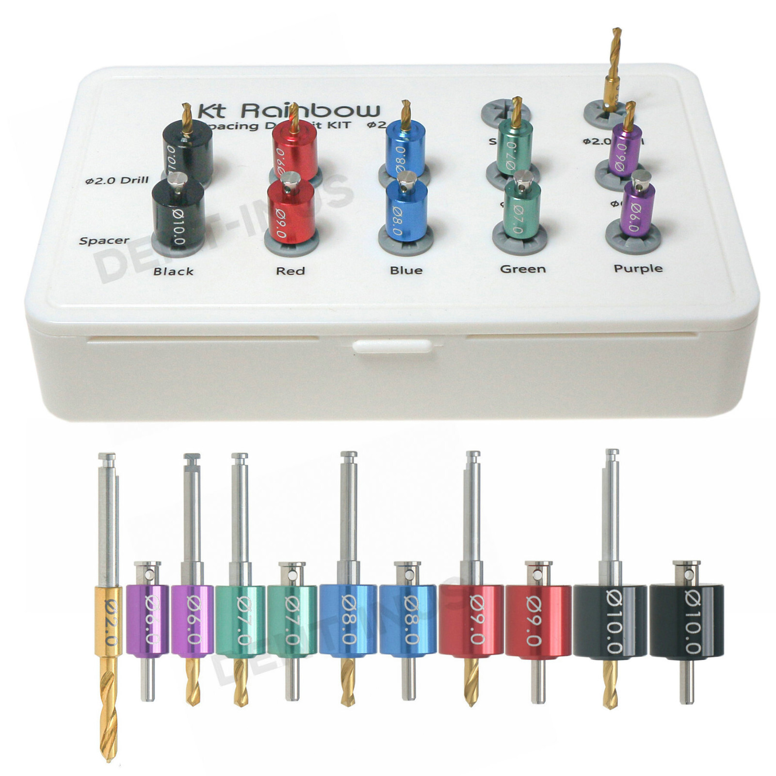 Dental Spacing Drill Bit Kit ∅6.0 – ∅10.0 Drill Spacer 2.0 Drill for Implant