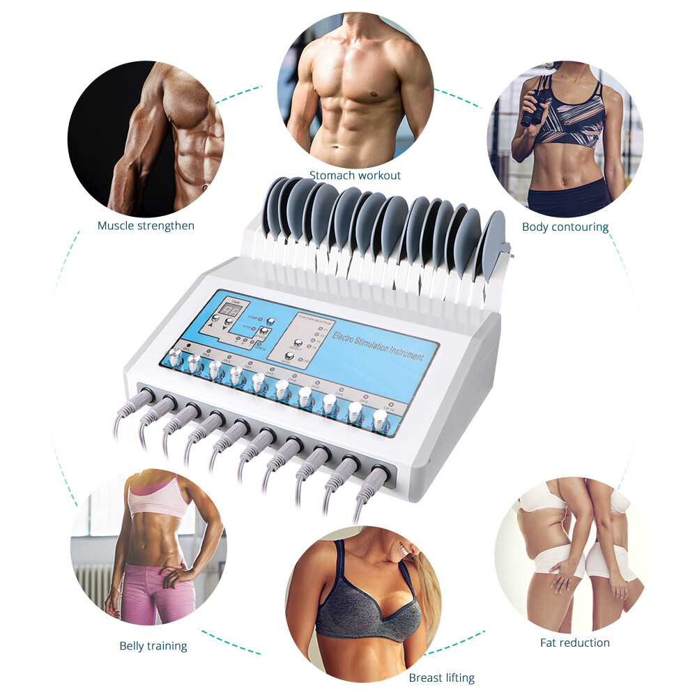 2 in1 NEW Micro-pulse Muscle Stimulation Machine Muscle Training Massager Spa