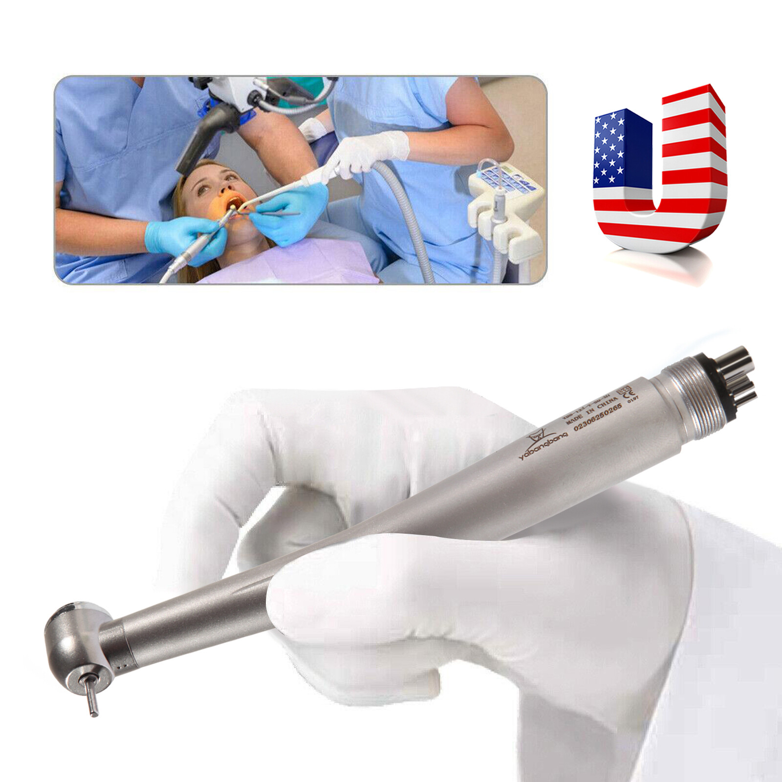 Large Torque Dental Push Button High Speed Handpiece 4Hole fit NSK PANA MAX YDA4
