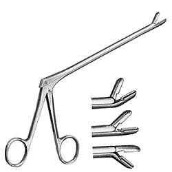 CUSHING Pituitary Rongeur, 2 x 10 mm Curved-Up Jaws, 5″ (12.7 cm) Shaft, Premium