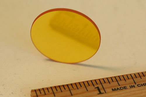 ZnSe Zinc Selenide Window 27mm dia uncoated