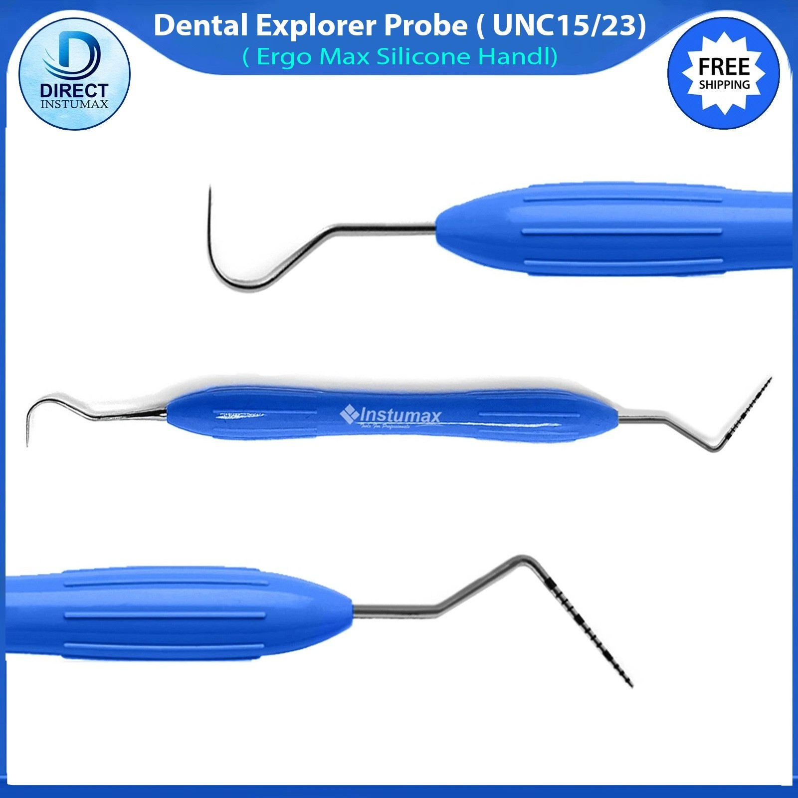 Dental Perio Explorer 23 Probe UNC 15 Color Marking Diagnostic Double Ended Tool
