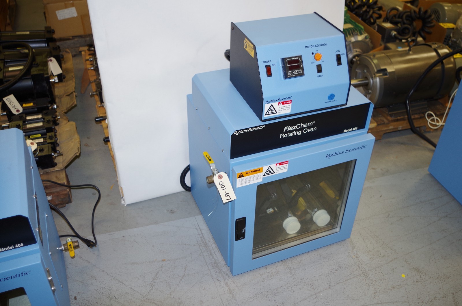 ROBBINS SCIENTIFIC MODEL 404 ROTATION FLEXCHEM OVEN 115VAC 350WATTS CODE: LA100