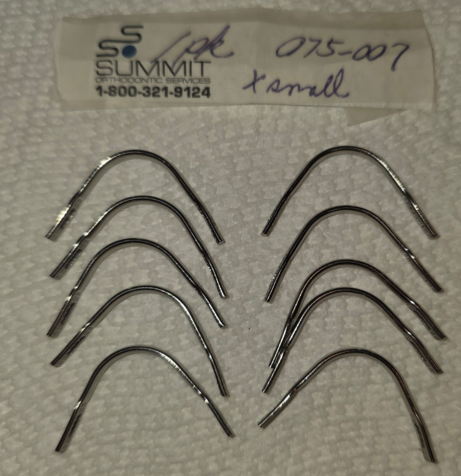 Extra small lingual orthodontic retainer bars