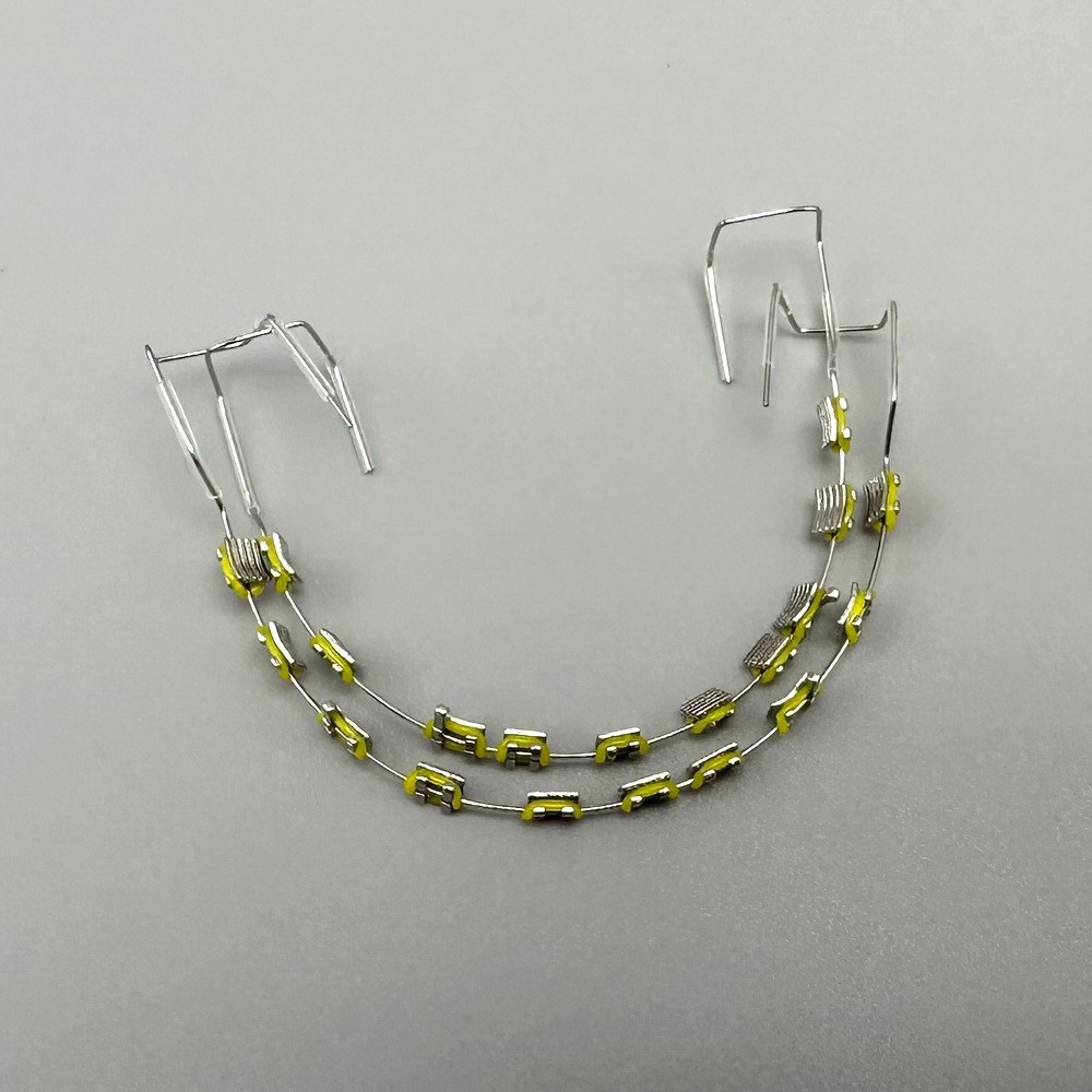 Temporary Tooth Decoration Fake Braces Metal Wires Ortho Bracket Ligature Ties