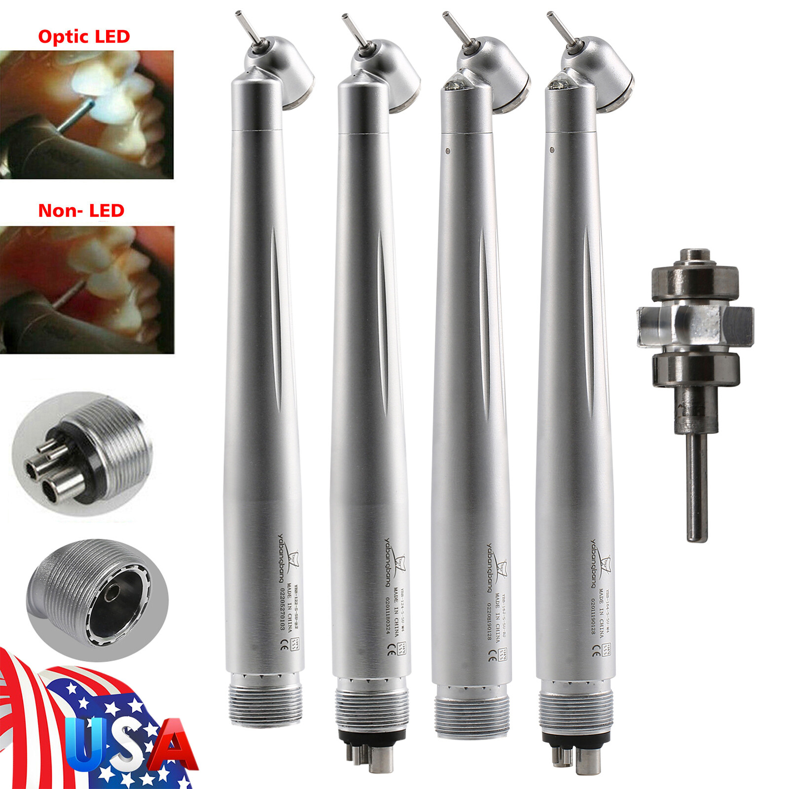 1-10 NSK PANA Turbina Dental (LED) 45 Degree Surgical High Speed Handpiece OR