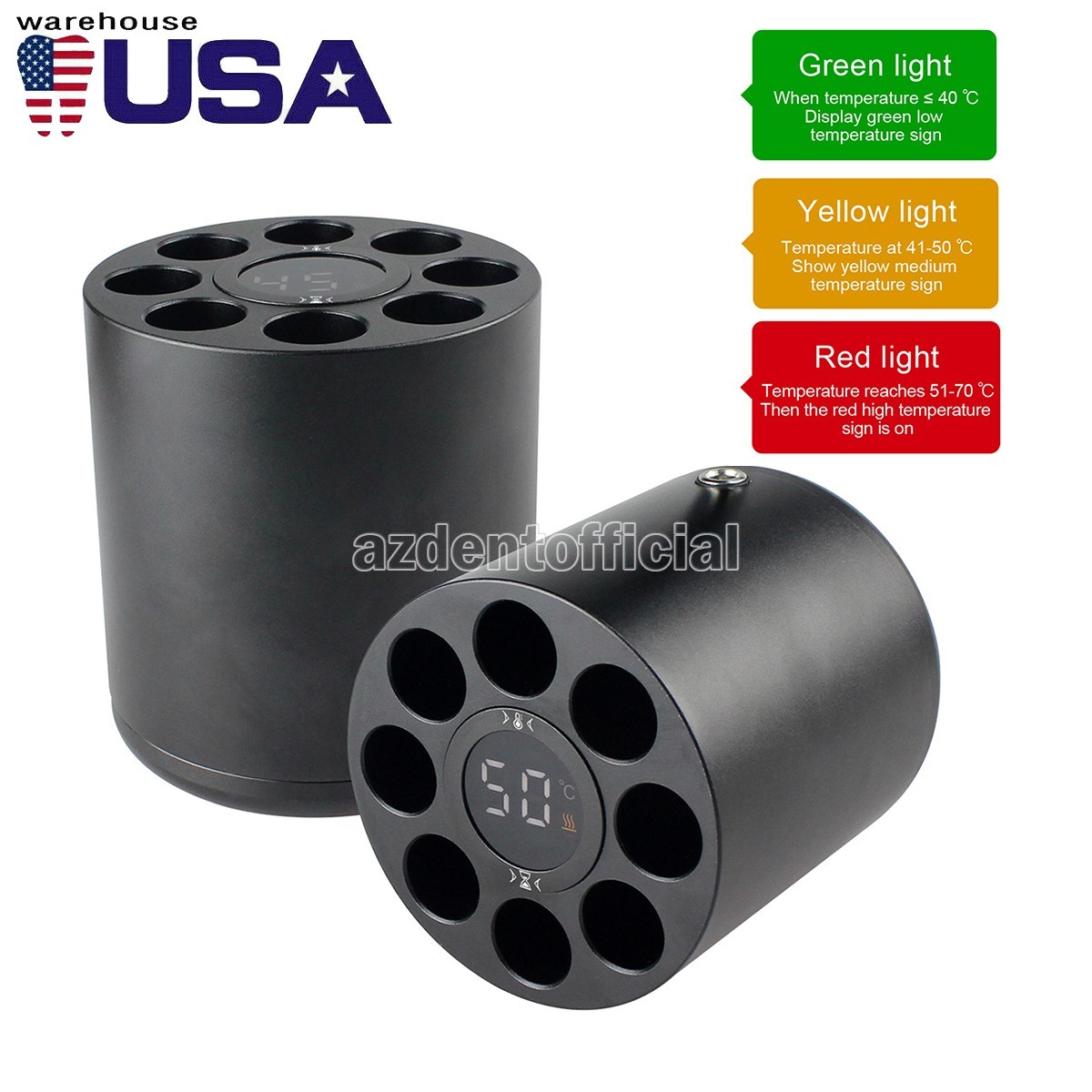 Dental Composite Resin Heater Material Warmer Soften 40/45/70℃ Adjustable