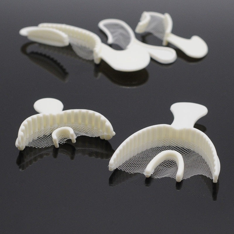 Dental Disposable Triple Impression Bite Registration Trays Mold Posterior Arch