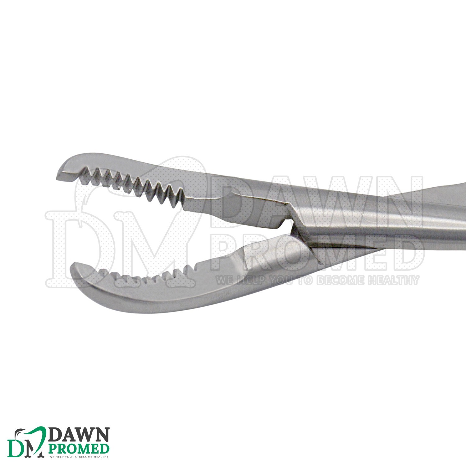 Bone Holding Forceps Curved Serrated 5.5″ Gold Plated Orthopedic Inst German Gr