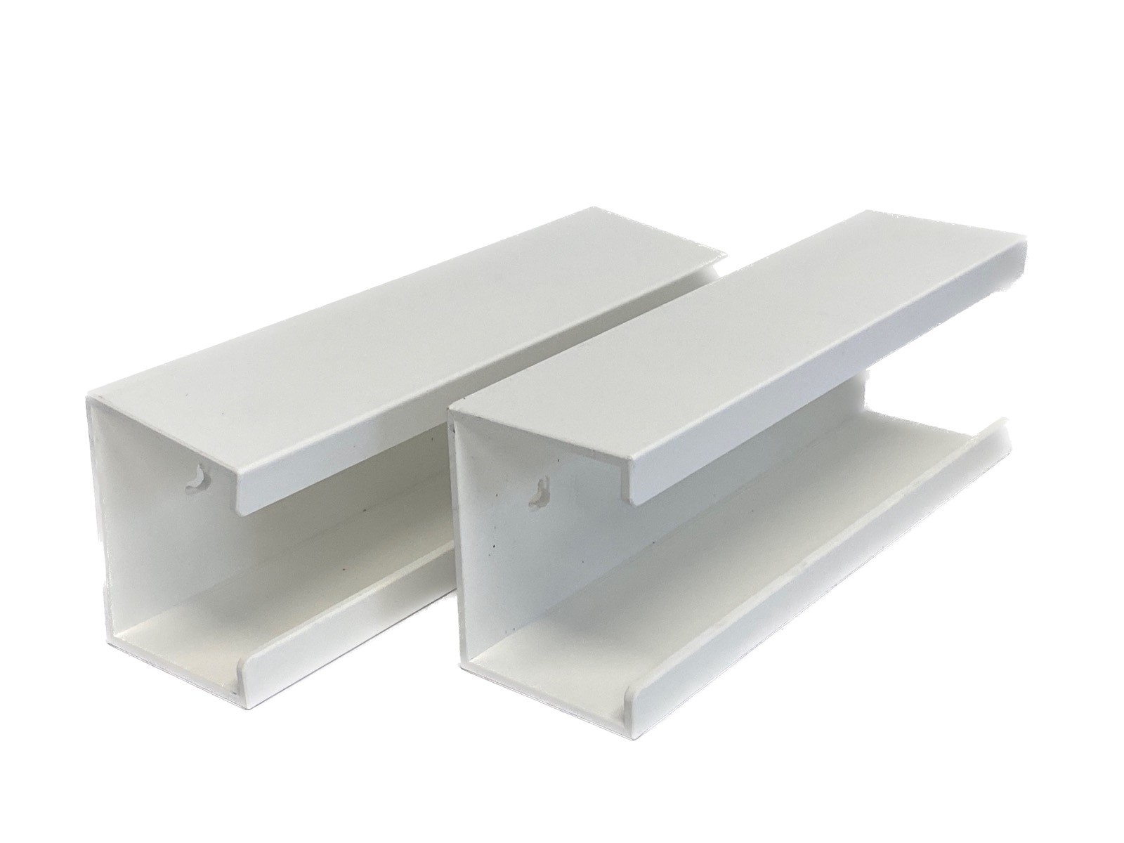 (2) TRIPPNT Large White PVC KimWipe Holder 15-1/4 L x 4-1/8 W x 5-1/2” H 50175