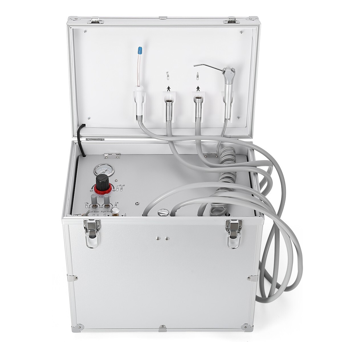 Portable Dental Mobile Delivery Unit System Air Compressor /Handpiece 4Holes