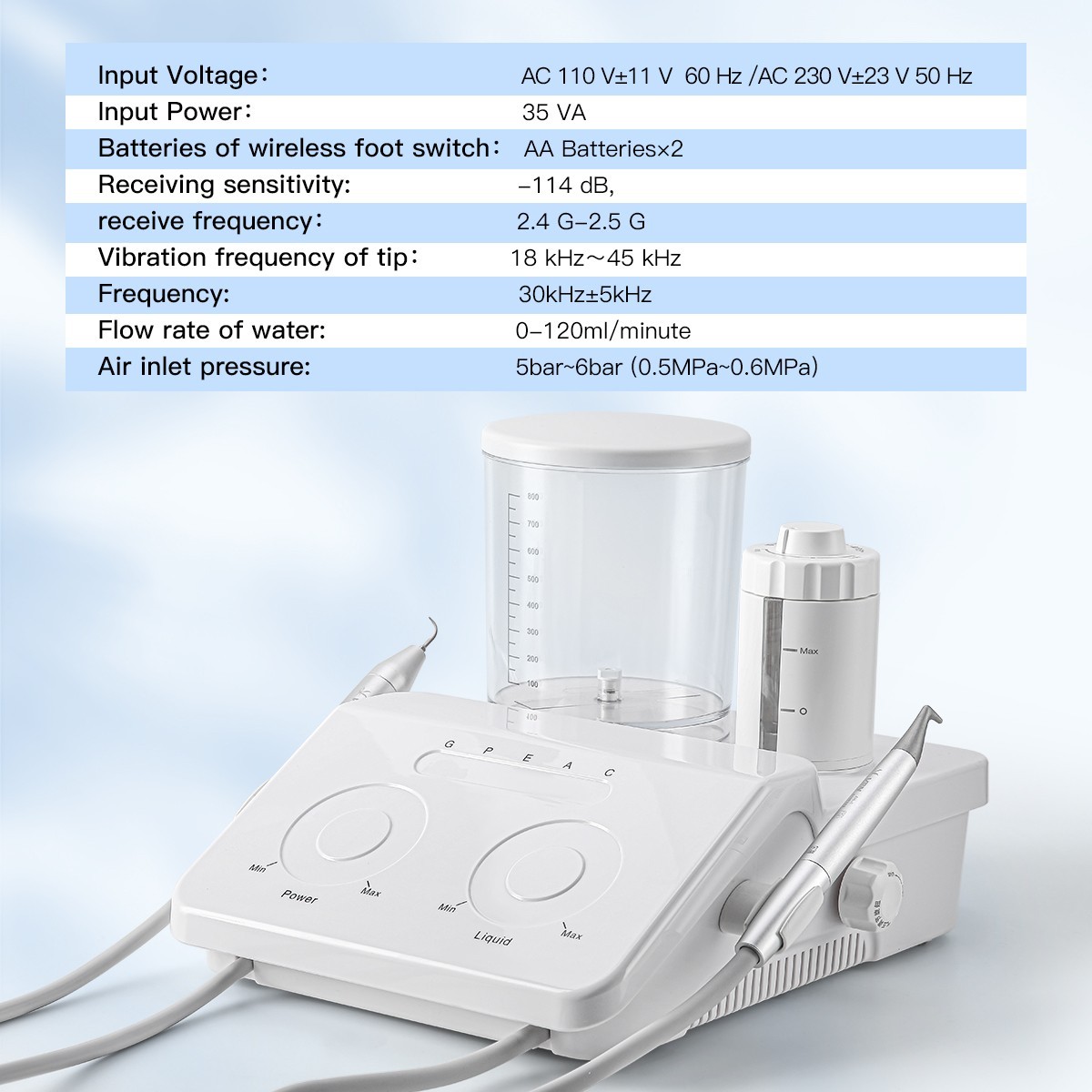 US Woodpecker Dental UDS-P Ultrasonic Piezo Scaler Handpiece Scaling+Perio+Endo