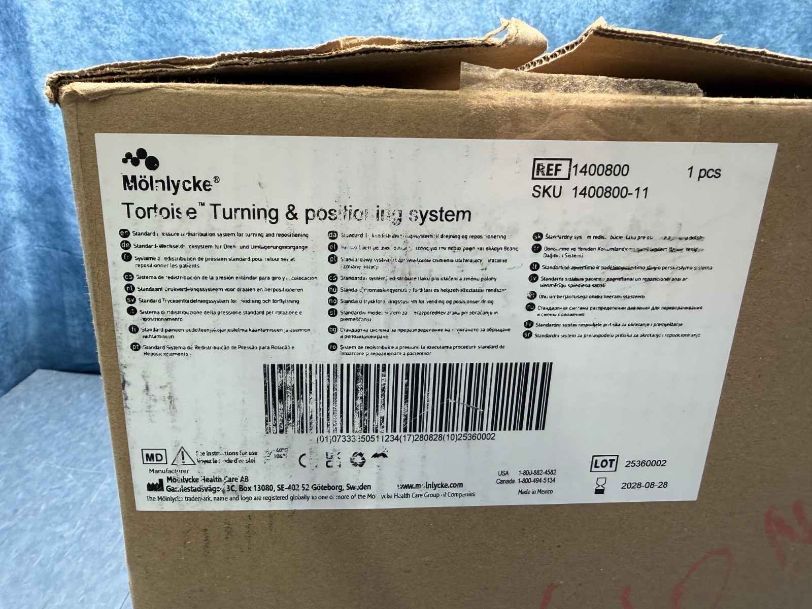 Molnlycke Tortoise Turning & Positioning System Transfer Patient Pad NEW in Box