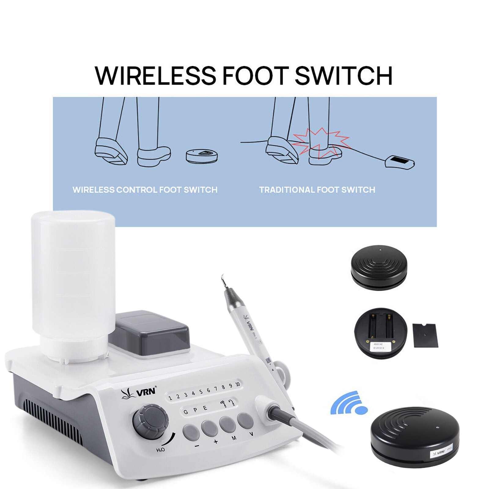 Dental Ultrasonic Scaler fit SKYSEA EMS W/ LED Detachable Handpiece
