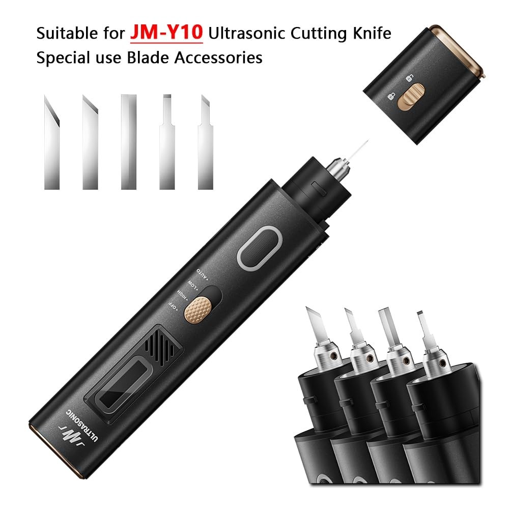 Ultrasonic Cutter Knife Blades Set – 50pcs Fine Point, Chisel, Straight, Narrow