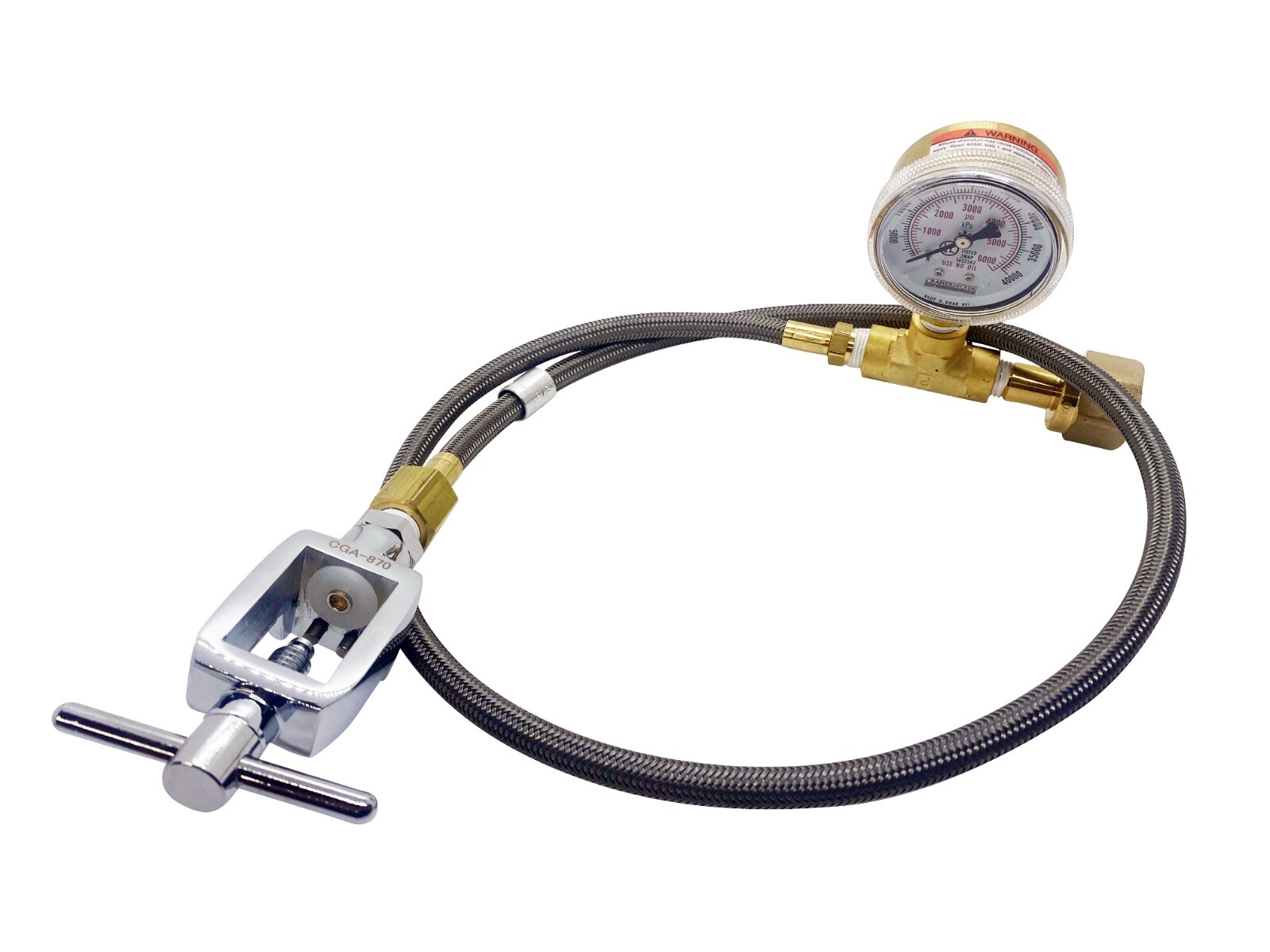 Oxygen Transfill Large Tank CGA540 to Small CGA870 Aviation Veterinary Medical