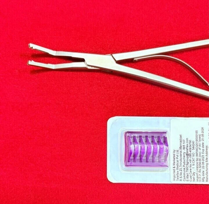 Open Surgery Large-Size Hem-O-Lok Applier With Clips Best Quality Reusable-1set