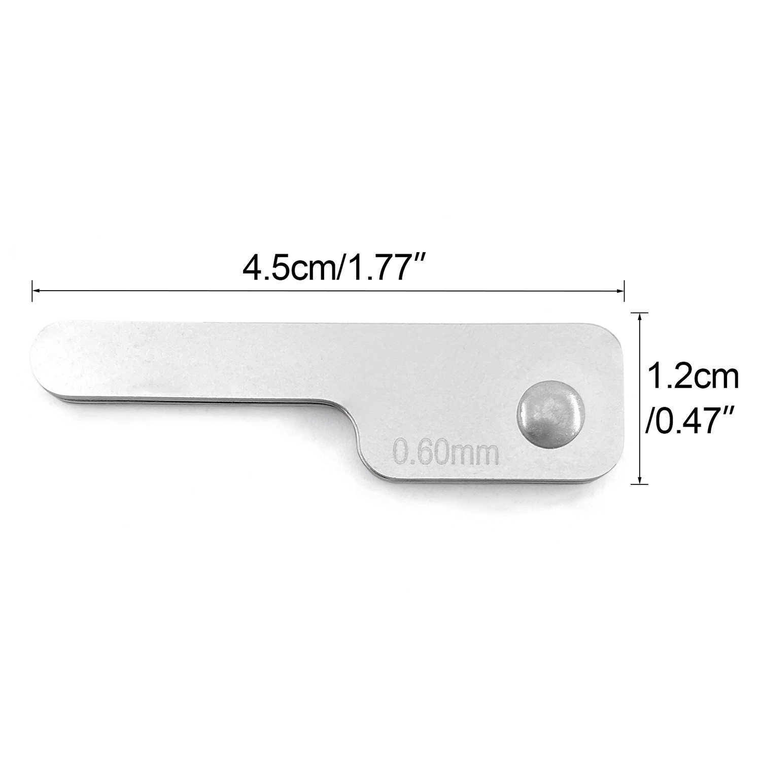 Dental Orthodontic Interproximal Reduction IPR Gauge Ruler 0.10-0.50mm