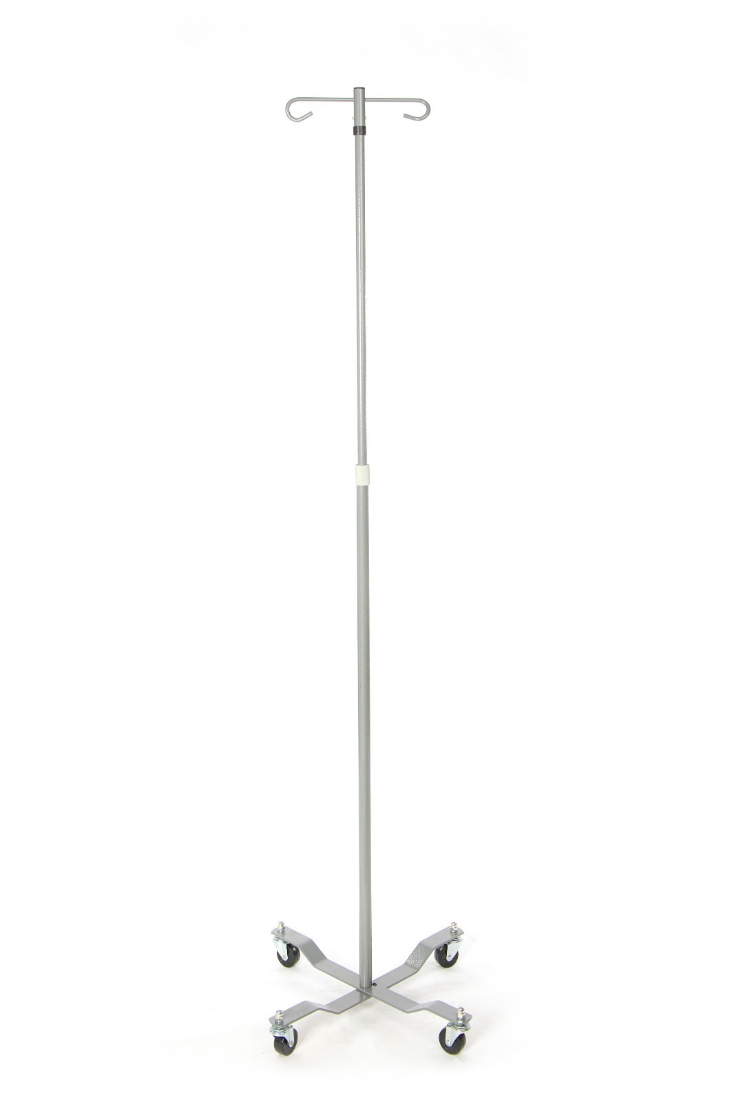 Rolling 2-Hook 4-Leg IV Stand Pole Wheeled I V Poles I.V. Cart Stand