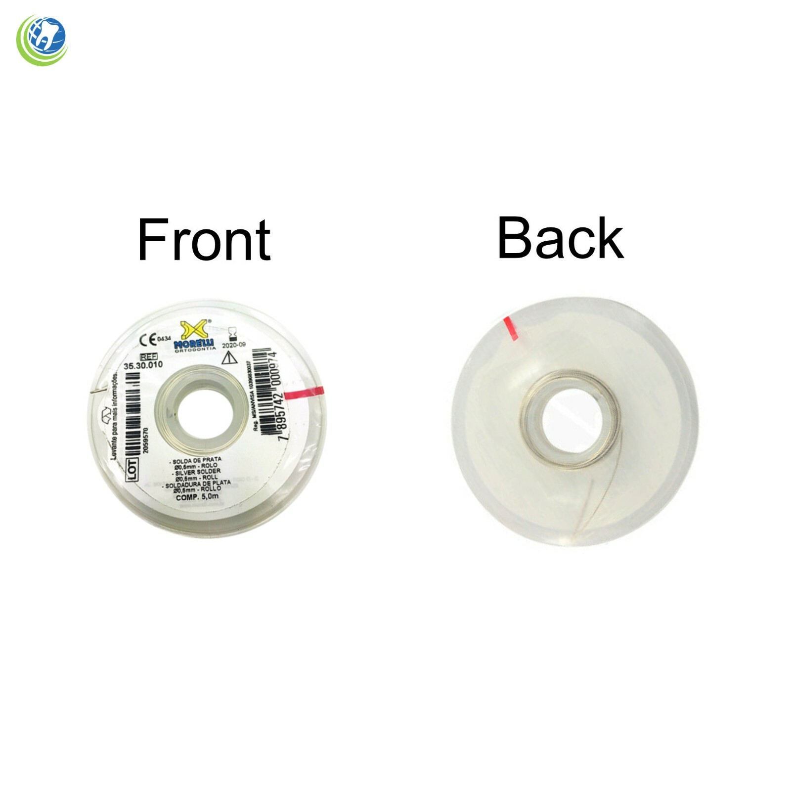 SILVER SOLDER 0.5MM ROLL 5MT.UN UNIVERSAL MORELLI 3530010 Orthodontic USA seller