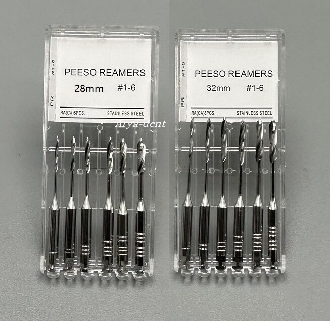 Dental Endodontic Gates Drills Peeso Reamers 32/28mm Stainless Steel Endo Files