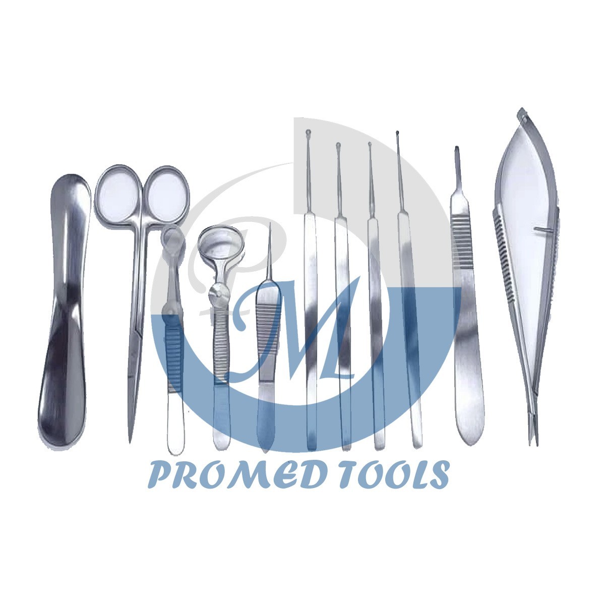 Chalazion Surgery Instruments Set 12 Pcs With Stainless Steel Box