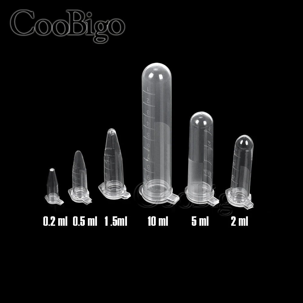 0.2-10ML Plastic Garden Seed Storage Bottles Centrifuge Tube Container with Cap