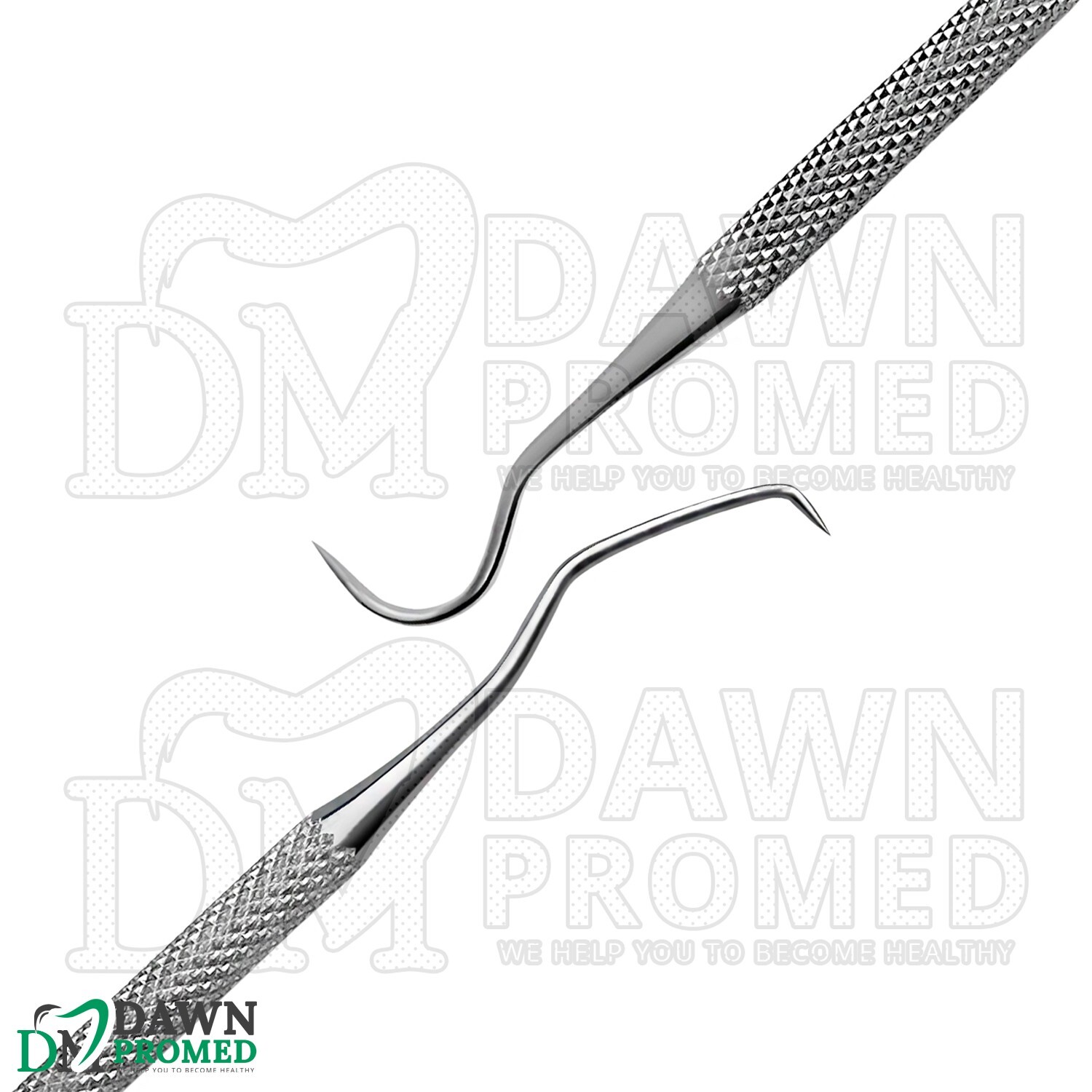 6 Pcs Basic Dental Instrument Scaler & Curette Dentist Prophy Set Veterinary Kit