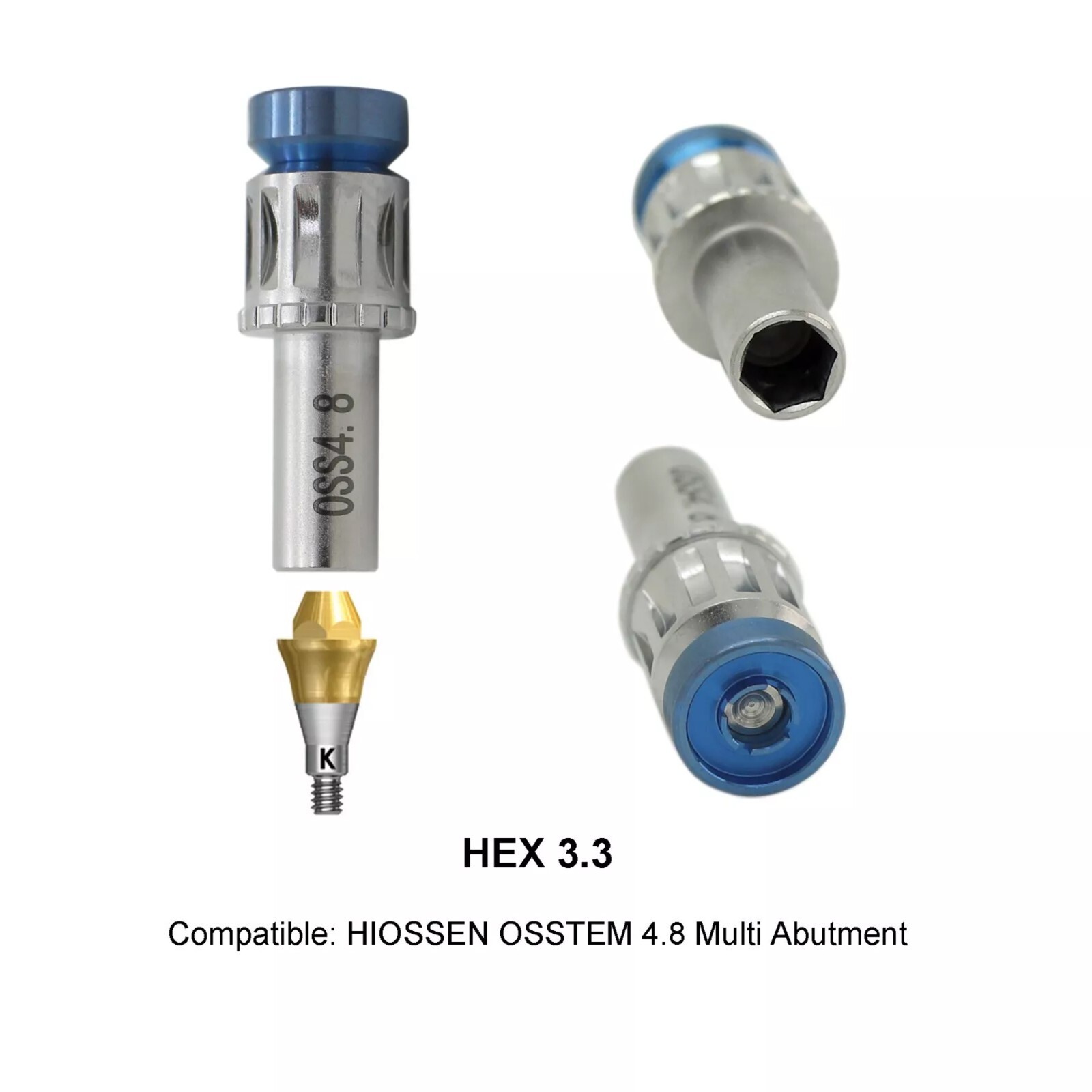 Implant Multi-Unit Locator Abutment Driver For Hiossen OSSTEM Stud Port Abutment
