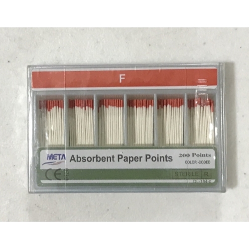 META ABSORBENT PAPER POINTS FINE COLOR CODED 200/PACK