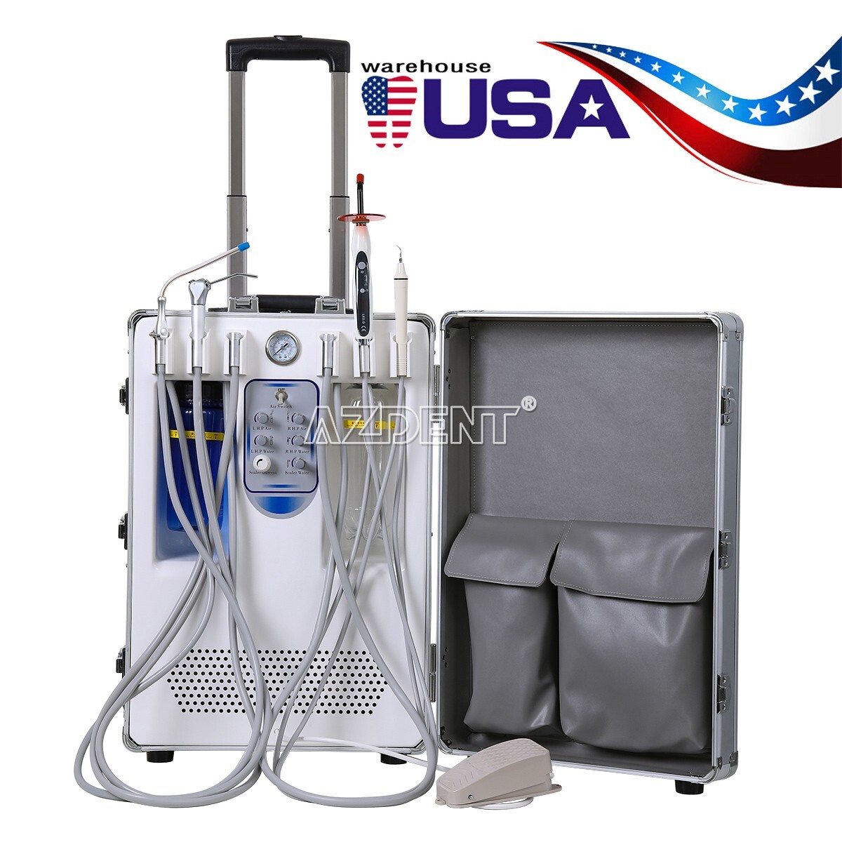 Portable Dental Delivery Unit Air Compressor /17L/22L Class B steam sterilizer