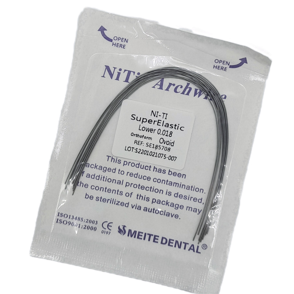 Dental Orthodontic Niti Arch Wire Super Elastic Natural Nature Form Round