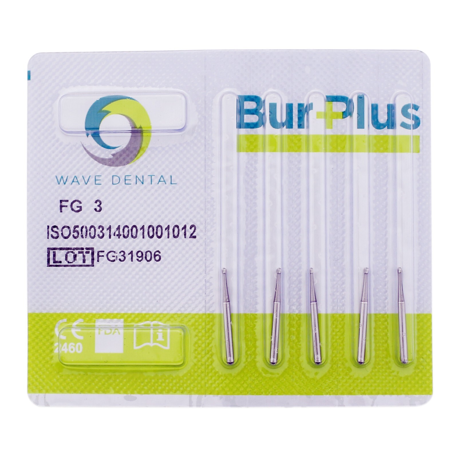 Wave Dental Carbide Bur FG #1/4 1/2 2 4 6 8 Round Ball High Speed Friction Grip