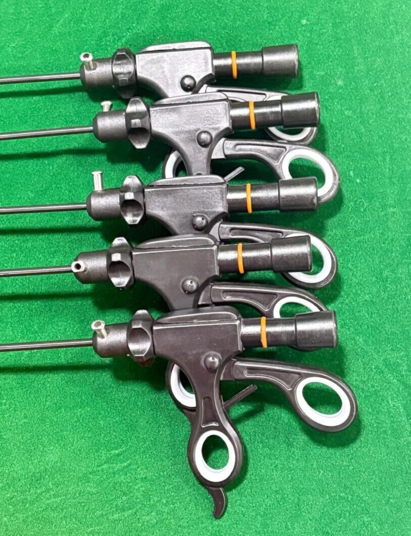 5pc Laparoscopic Bipolar Fenestrated 5mmx330mm with Cable Reusable Instruments