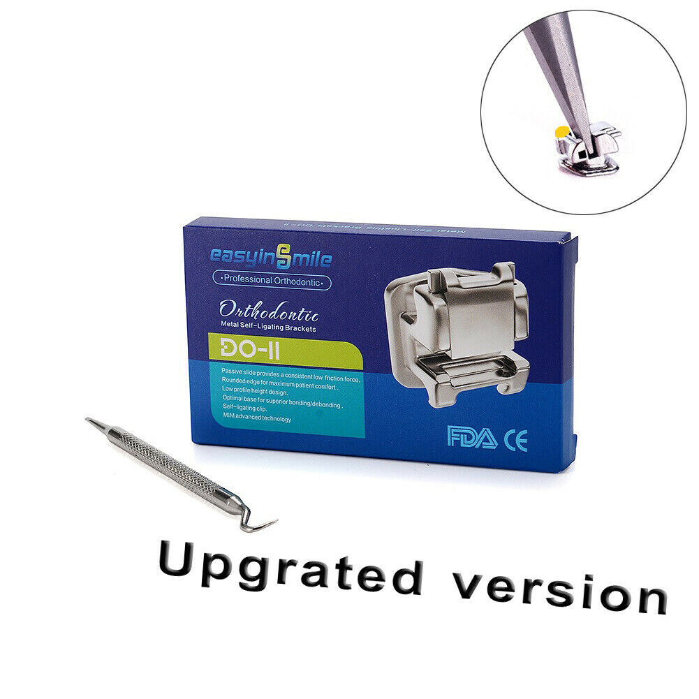 Dental Orthodontic Self-ligating Bracket ROTH MBT 022 345 Hook Ortho Metal Brace