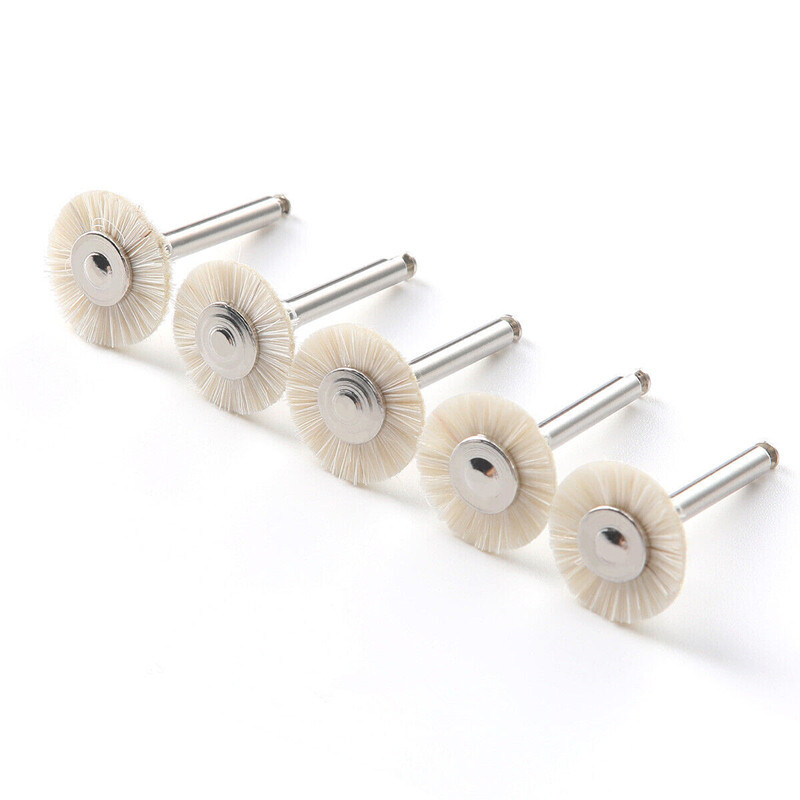 Dental Polishing Brush Wheel Goat Hair/Felt/Cotton – Contra Angle RA Latch Type