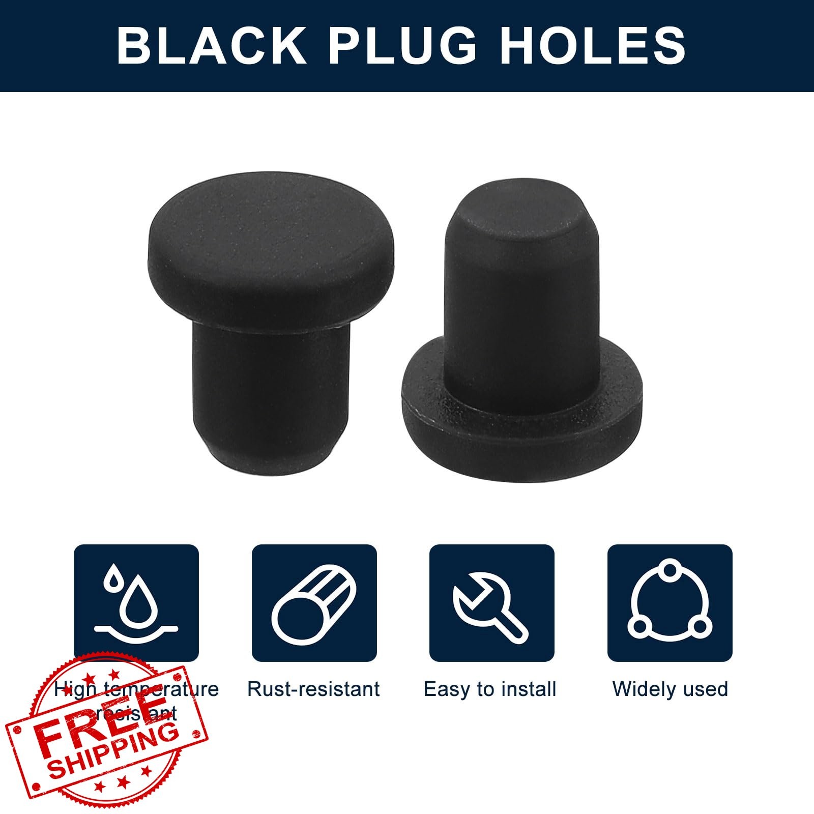 uxcell Rubber Stopper 5-5.3mm Hole 16pc