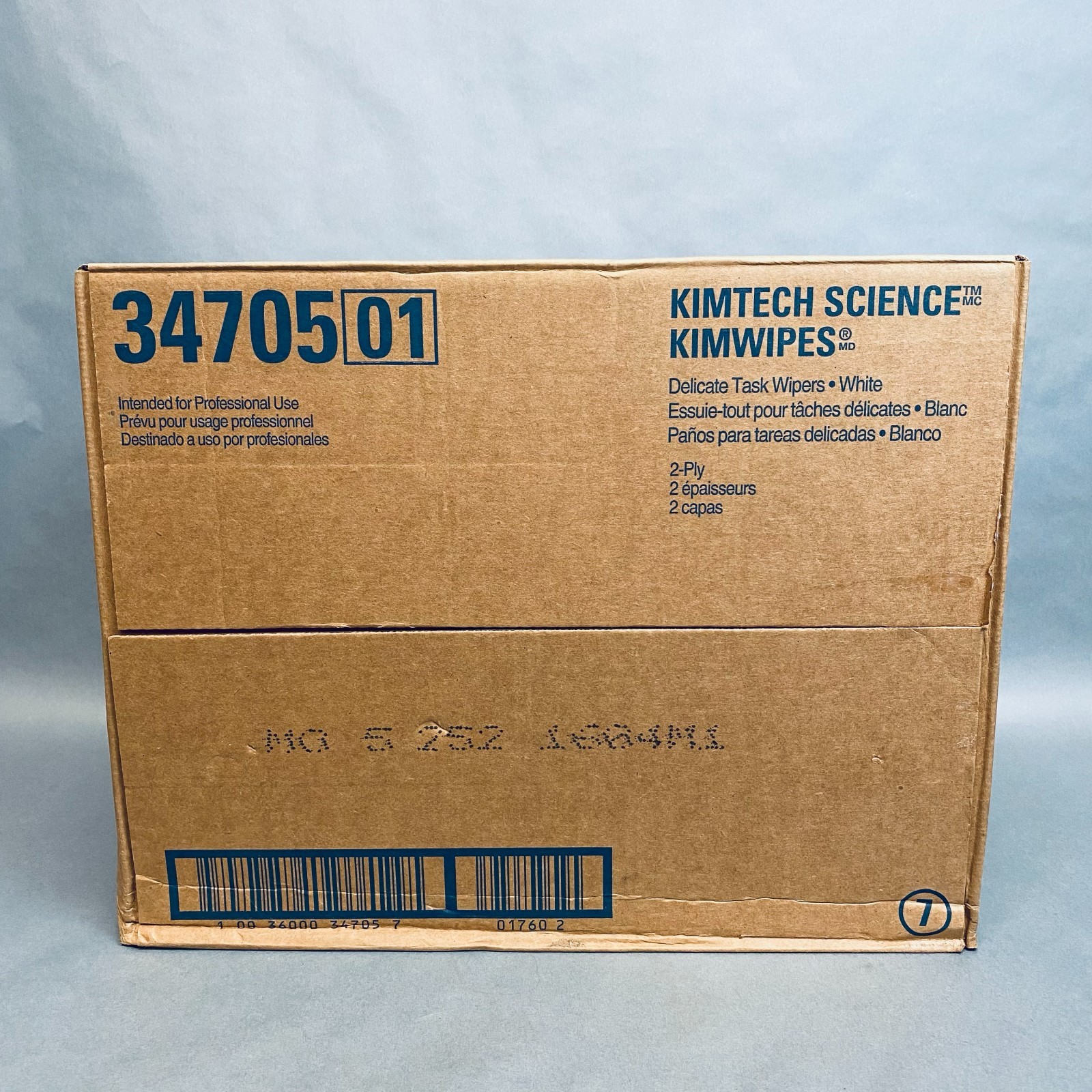 Kimberly Clark Kimtech Kimwipes Case of 15 Boxes with 120 Sheets Each