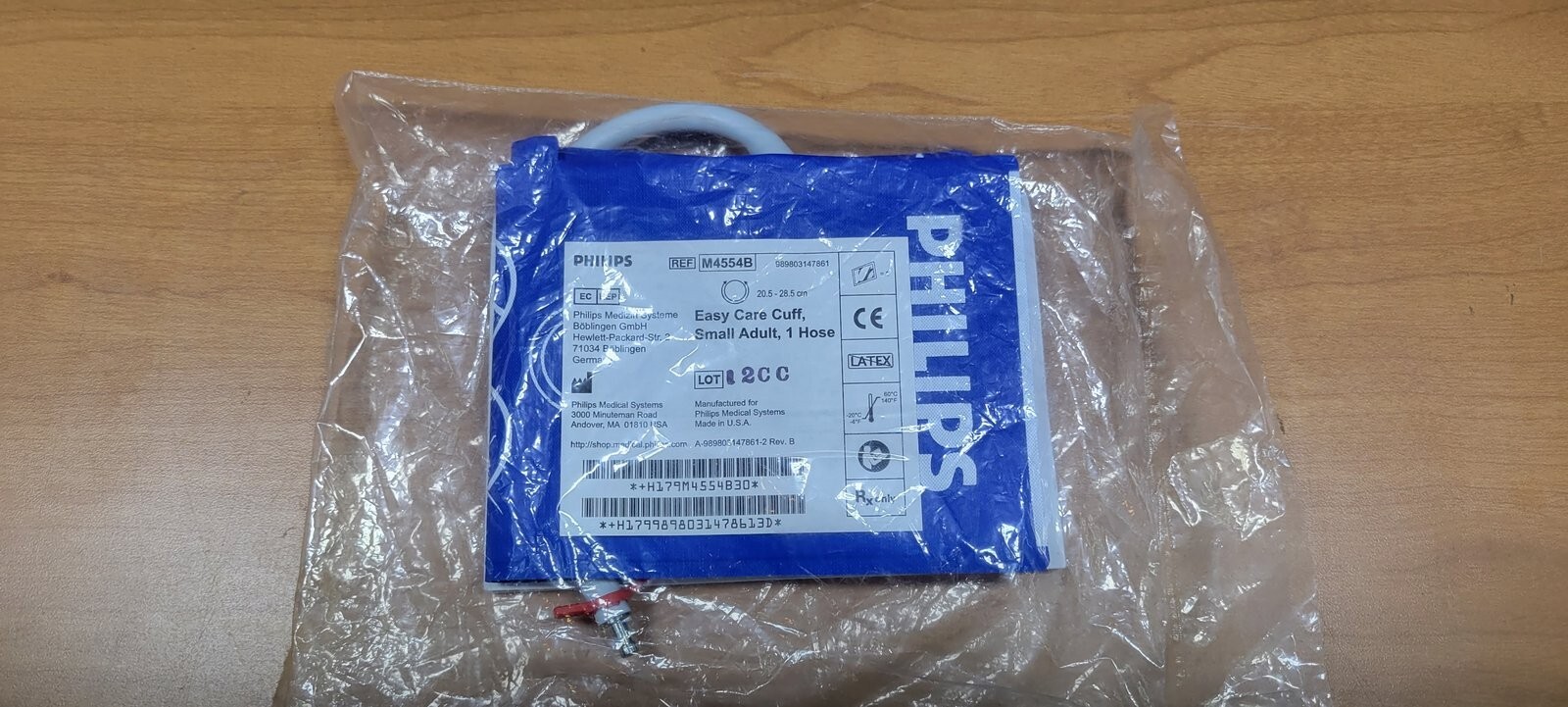 BRAND NEW PHILIPS REF M4554B, EASY CARE CUFF, 1 HOSE, SMALL ADULT