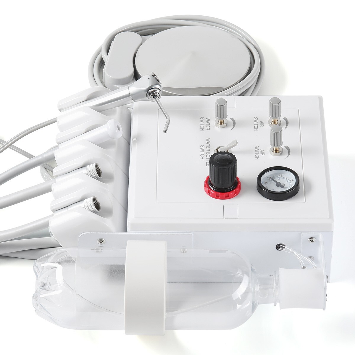 Dental Portable Turbine Unit Weak Suction Connect Compress Pneumatic Control