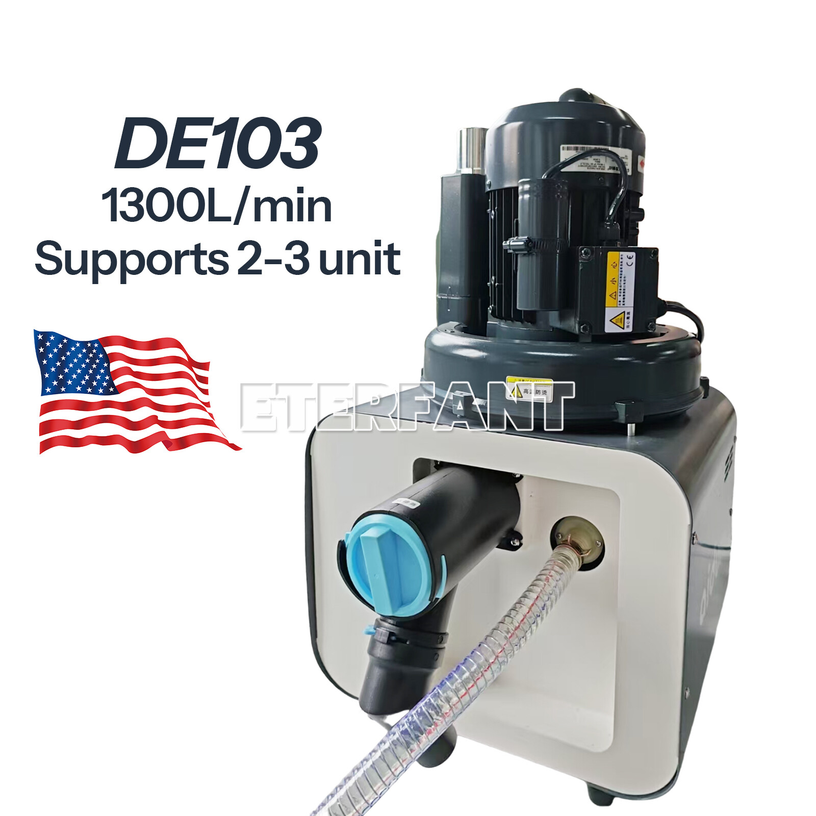 Electric Dental Suction Unit Machine Vacuum System Pump Semi-Dry Type Unit US
