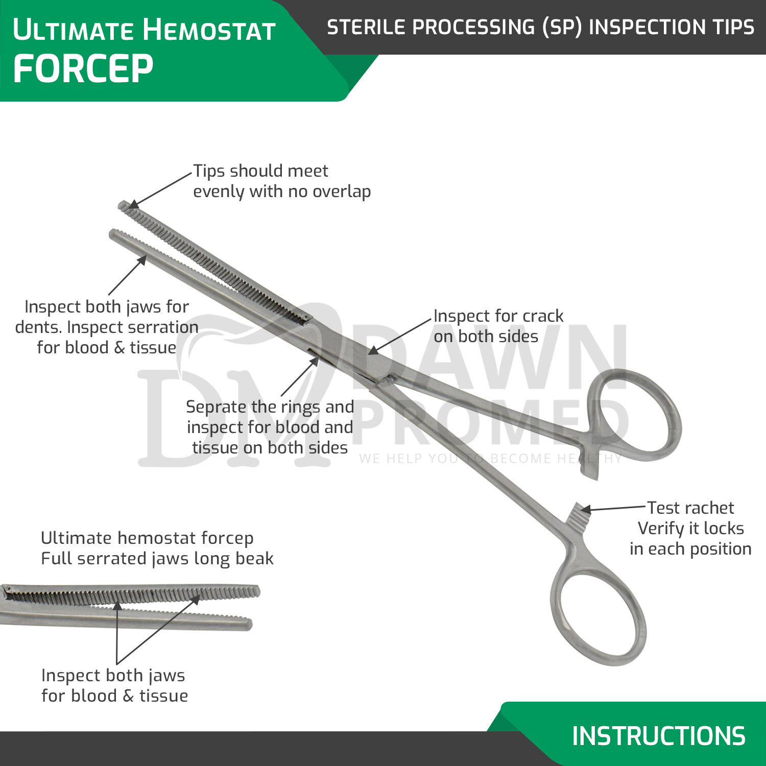 2Pcs Set 8″ + 10″ Straight Hemostat Forceps Locking Clamp Fishing Plier German G