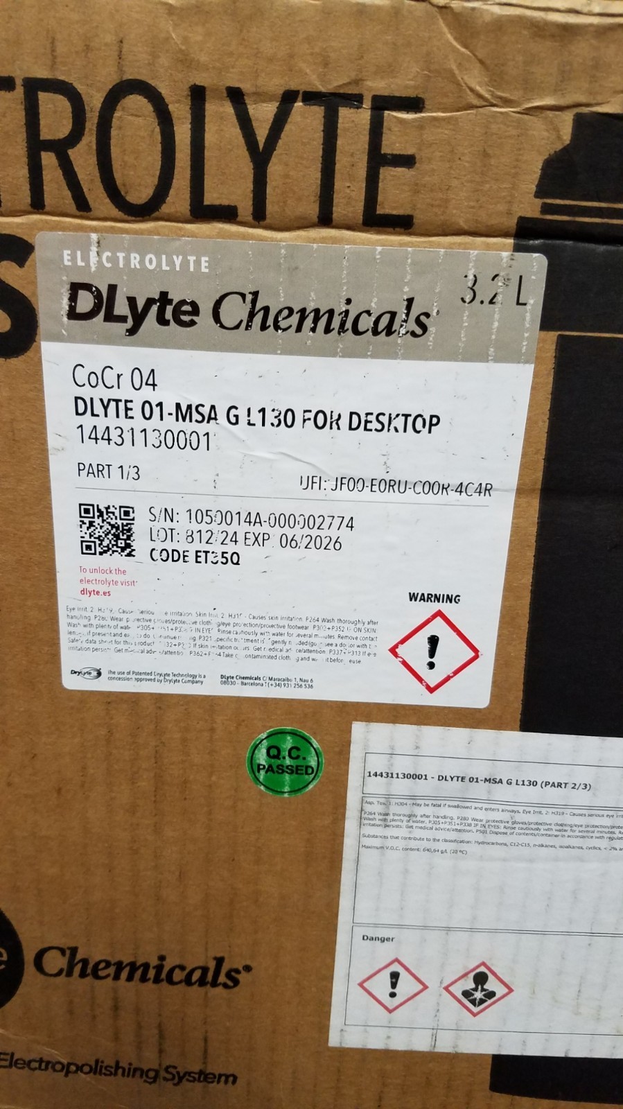 DLyte Chemicals-DLYTE 01-MSA G L130 For Desktop (14431130001)