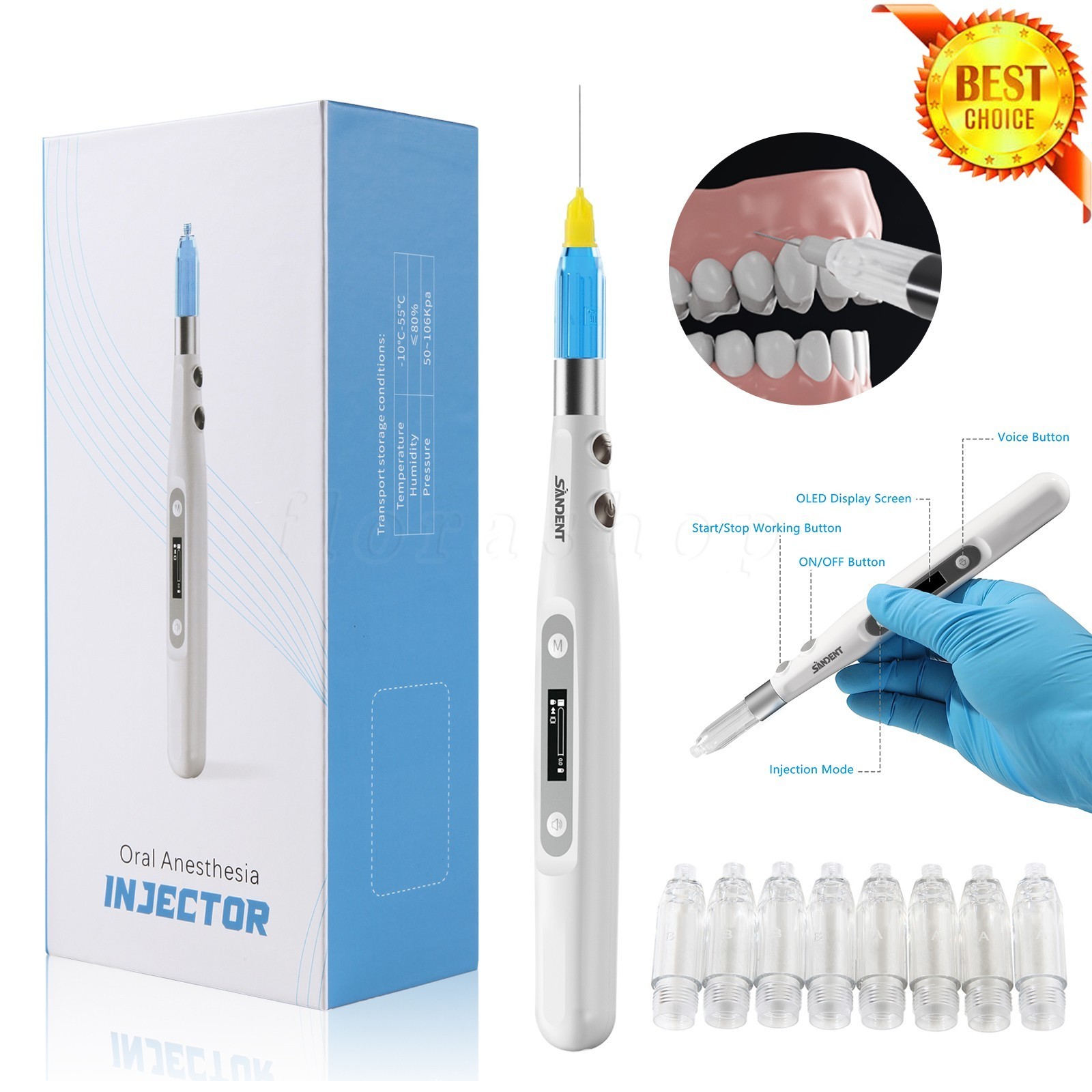 Woodpecker Style Dental Painless Oral Local Anesthesia Device anestesia Pen uk